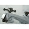 Kingston Brass NS4463BX 8" Widespread Bathroom Faucet, Chrome/Black Stainless Steel NS4463BX - alternate 2